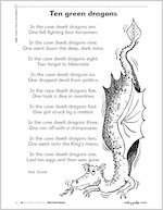 Ten green dragons