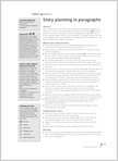 Story planning in paragraphs