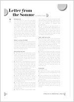 Letter from the Somme