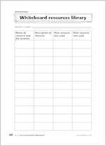 Whiteboard resources library