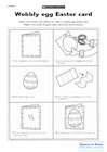 Wobbly egg Easter card