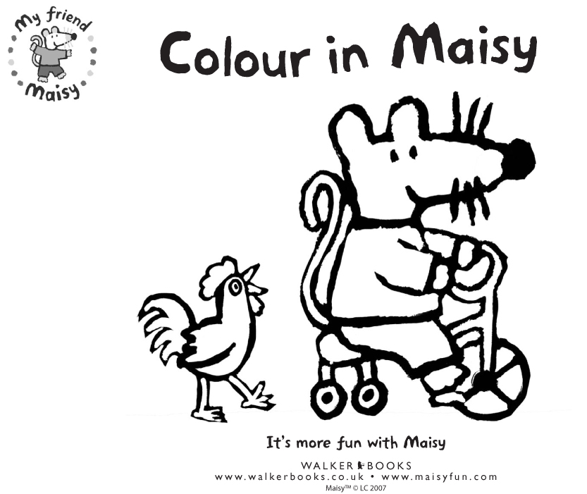 maisy coloring pages - photo #12