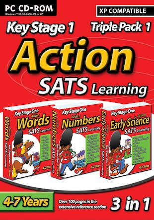 Action SATs CD-ROM Triple Pack: Words, Numbers, Early Science