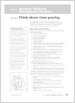 Think about time passing