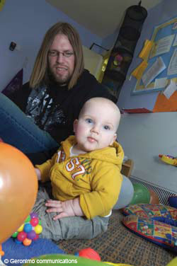 Father at nursery Father at nursery