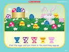 Match the eggs and eggcups game