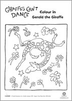 Giraffes Can't Dance colouring