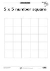 5×5 number square