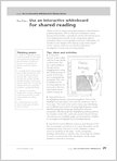 Use an Interactive Whiteboard for shared reading