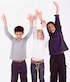 Children stretching