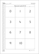 Numeral cards 0–10
