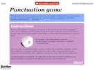 Punctuation dice game Punctuation dice game