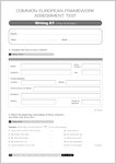 Timesaver: Common European Framework Assessment Tests: Sample Writing Test