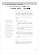 Use an Interactive Whiteboard to show video resources