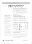 Use an Interactive Whiteboard to demonstrate angles