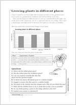 Growing plants in different places