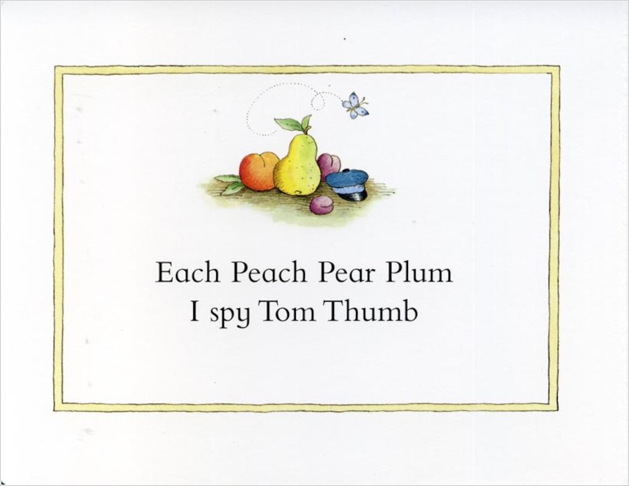each peach pear plum board book
