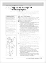 Appeal to a range of learning styles