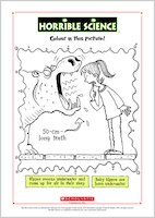 horrible science colouring
