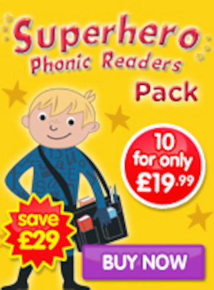 Superhero Phonic Readers - 10 books for only £19.99!