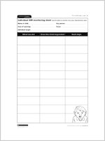 Individual SEN monitoring sheet