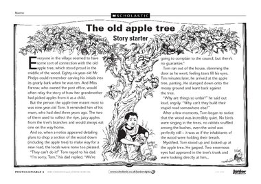 The old apple tree – story starter – Primary KS2 teaching resource ...