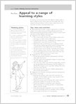Appeal to a range of learning styles