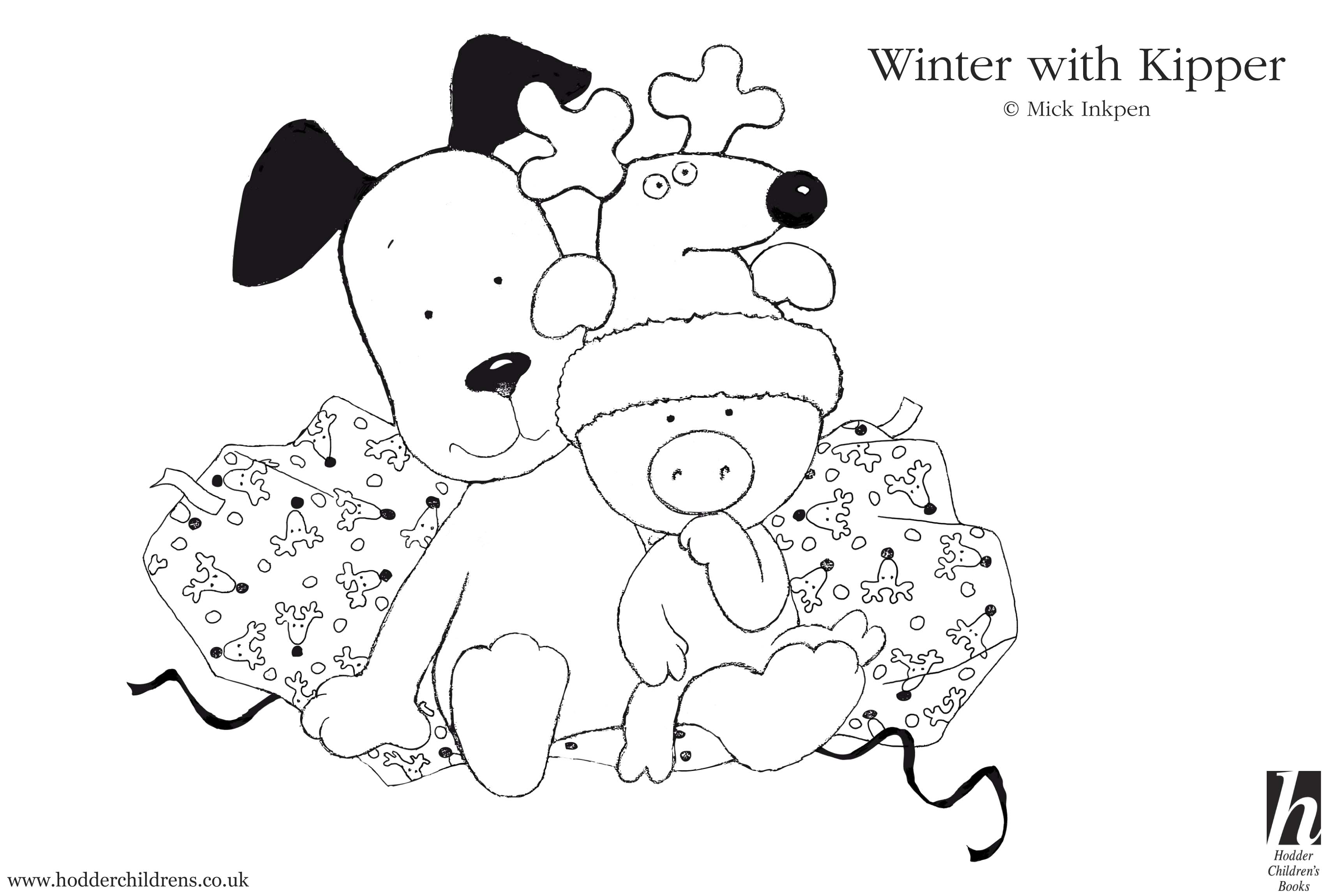 Kipper Winter Colouring Scholastic Kids39 Club