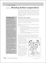 Develop better cooperation