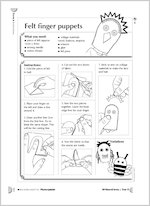 Felt finger puppets