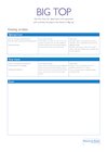 Observation and assessment chart for ‘Big top’ activities