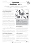 Outdoor play poster notes Outdoor play poster notes