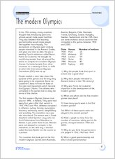 The modern Olympics
