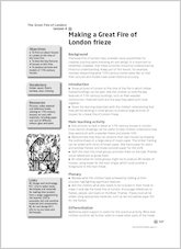 Making a Great Fire of London frieze