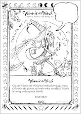 Winnie the Witch Colouring