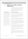 Explore possible reading difficulties