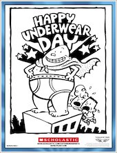 Captain Underpants Colouring