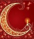 Illustrated crescent Moon