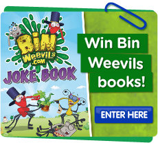 Win Bin Weevils books!  Enter here...