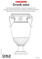 Greek Vase Outline