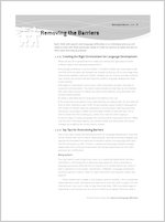 Removing the barriers