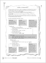 Using a thesaurus
