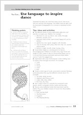 Use language to inspire dance