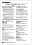 Answer key and teacher's notes