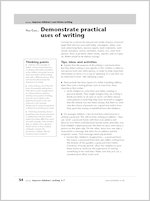 Demonstrate practical uses of writing