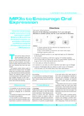 MP3s to Encourage Oral Expression