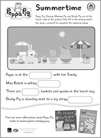 Peppa's Summertime Word Puzzle