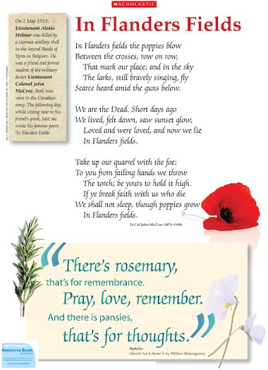 flanders field poem. The poem #39;In Flanders Fields#39;