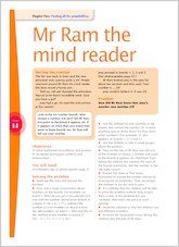Mr Ram the mind reader