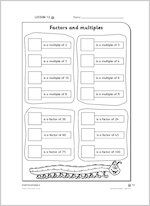 Factors and multiples